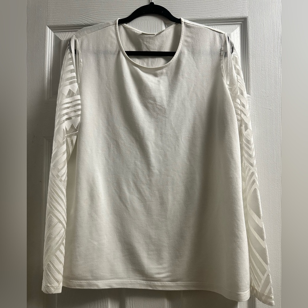 Cato Sheer Sleeve Blouse Size XL